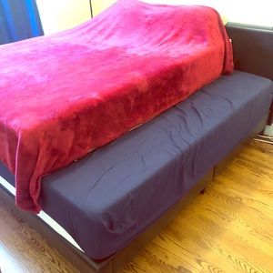 King-sized Bed: Mattress, Frame, and Covers